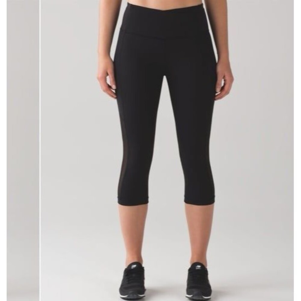 Lululemon Gear Up Crop (17") Black (4) #275